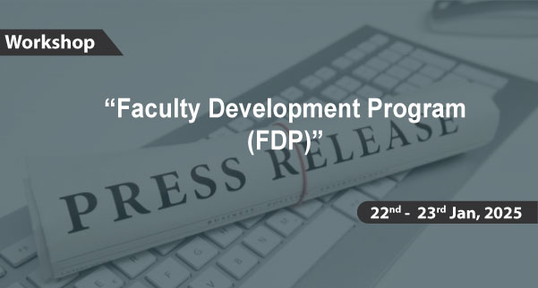 Press Release - Faculty Development Program (FDP)