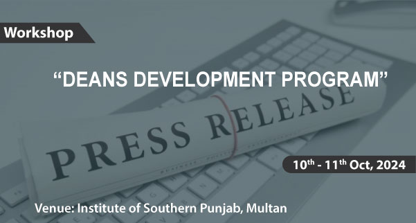 Press Release - DEANS DEVELOPMENT PROGRAM