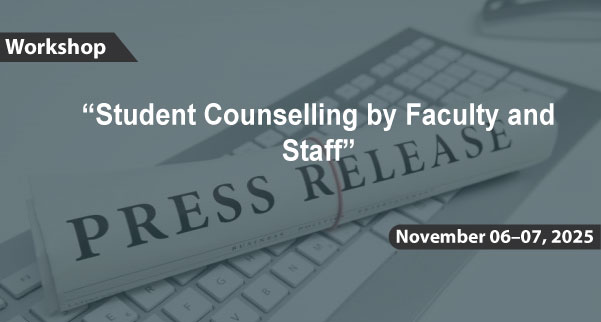 Press Release - Student Counselling by Faculty and Staff